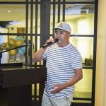 Kanchha Sherpa, founder of Nima Adventure, speaking at an event
